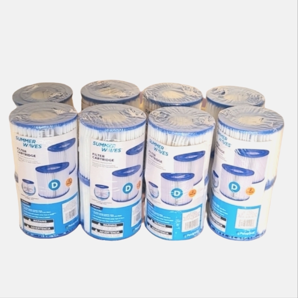 16-Pack Summer Waves Type D Pool Filters (New)